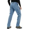 imageTACVASEN Mens Winter Work Pants Fleece Lined Tactical Snow Ski Pant Waterproof Insulated Cargo Hiking Trousers 9 PocketLight Blue