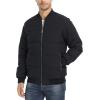 imageTACVASEN Puffer Jacket Men Quilted Mens Lightweight Jackets WaterResistant Warm Padded Comfortable for WinterBlack