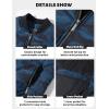 imageTACVASEN Puffer Jacket Men Quilted Mens Lightweight Jackets WaterResistant Warm Padded Comfortable for WinterDark Blue