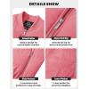 imageTACVASEN Puffer Jacket Men Quilted Mens Lightweight Jackets WaterResistant Warm Padded Comfortable for WinterGrey Pink
