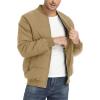imageTACVASEN Puffer Jacket Men Quilted Mens Lightweight Jackets WaterResistant Warm Padded Comfortable for WinterKhaki