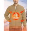 imageTACVASEN Puffer Jacket Men Quilted Mens Lightweight Jackets WaterResistant Warm Padded Comfortable for WinterKhaki