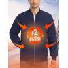 imageTACVASEN Puffer Jacket Men Quilted Mens Lightweight Jackets WaterResistant Warm Padded Comfortable for WinterNavy