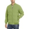 imageTACVASEN Puffer Jacket Men Quilted Mens Lightweight Jackets WaterResistant Warm Padded Comfortable for WinterOlive Green