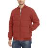 imageTACVASEN Puffer Jacket Men Quilted Mens Lightweight Jackets WaterResistant Warm Padded Comfortable for WinterOrange Red