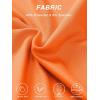 imageTACVASEN Sun Protection Shirts for Women Long Sleeve Shirts UPF 50 Summer Shirts Athletic Shirts Workout Shirts Rash Guard Gym Shirts Orange