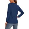 imageTACVASEN Women Running Shirts Dry Fit Shirts Long Sleeve Shirts Swim Shirts Casual Shirts Athletic Shirts Workout Shirts SPF 50 Shirts Travel Shirts Navy
