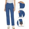 imageTACVASEN Womens Outdoor Fleece Hiking Pants Winter Snow Pants Windproof Water Resistant Thermal Pants for Snowboarding Skiing Blue Grey