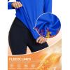 imageTACVASEN Womens Thermal Fleece Shirt Mock Turtle Neck Long Sleeve Athletic Running Warm Tops Base Layer Cold Weather GearColorblue