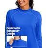 imageTACVASEN Womens Thermal Fleece Shirt Mock Turtle Neck Long Sleeve Athletic Running Warm Tops Base Layer Cold Weather GearColorblue