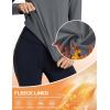 imageTACVASEN Womens Thermal Fleece Shirt Mock Turtle Neck Long Sleeve Athletic Running Warm Tops Base Layer Cold Weather GearDarkgrey
