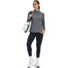 imageTACVASEN Womens Thermal Fleece Shirt Mock Turtle Neck Long Sleeve Athletic Running Warm Tops Base Layer Cold Weather GearDarkgrey