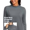 imageTACVASEN Womens Thermal Fleece Shirt Mock Turtle Neck Long Sleeve Athletic Running Warm Tops Base Layer Cold Weather GearDarkgrey