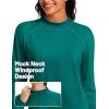 imageTACVASEN Womens Thermal Fleece Shirt Mock Turtle Neck Long Sleeve Athletic Running Warm Tops Base Layer Cold Weather GearEgreen