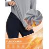 imageTACVASEN Womens Thermal Fleece Shirt Mock Turtle Neck Long Sleeve Athletic Running Warm Tops Base Layer Cold Weather GearLightgrey