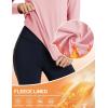 imageTACVASEN Womens Thermal Fleece Shirt Mock Turtle Neck Long Sleeve Athletic Running Warm Tops Base Layer Cold Weather GearLightpink