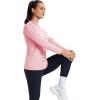 imageTACVASEN Womens Thermal Fleece Shirt Mock Turtle Neck Long Sleeve Athletic Running Warm Tops Base Layer Cold Weather GearLightpink
