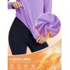 imageTACVASEN Womens Thermal Fleece Shirt Mock Turtle Neck Long Sleeve Athletic Running Warm Tops Base Layer Cold Weather GearLtpurple