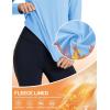 imageTACVASEN Womens Thermal Fleece Shirt Mock Turtle Neck Long Sleeve Athletic Running Warm Tops Base Layer Cold Weather GearLtskyblue