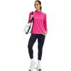 imageTACVASEN Womens Thermal Fleece Shirt Mock Turtle Neck Long Sleeve Athletic Running Warm Tops Base Layer Cold Weather GearRosered