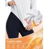imageTACVASEN Womens Thermal Fleece Shirt Mock Turtle Neck Long Sleeve Athletic Running Warm Tops Base Layer Cold Weather GearWhite