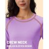 imageTACVASEN Womens Thermal Shirts Lightweight Fleece Lined Long Sleeve Winter Base Layer Undershirt for WorkoutLtpurple
