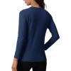 imageTACVASEN Womens Thermal Shirts Lightweight Fleece Lined Long Sleeve Winter Base Layer Undershirt for WorkoutNavy