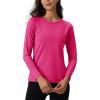 imageTACVASEN Womens Thermal Shirts Lightweight Fleece Lined Long Sleeve Winter Base Layer Undershirt for WorkoutRosered