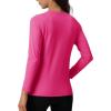 imageTACVASEN Womens Thermal Shirts Lightweight Fleece Lined Long Sleeve Winter Base Layer Undershirt for WorkoutRosered
