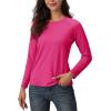 imageTACVASEN Womens Thermal Shirts Lightweight Fleece Lined Long Sleeve Winter Base Layer Undershirt for WorkoutRosered