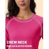 imageTACVASEN Womens Thermal Shirts Lightweight Fleece Lined Long Sleeve Winter Base Layer Undershirt for WorkoutRosered
