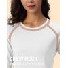 imageTACVASEN Womens Thermal Shirts Lightweight Fleece Lined Long Sleeve Winter Base Layer Undershirt for WorkoutWhite
