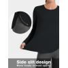 imageTACVASEN Womens UPF 80 UV Shirts Long Sleeve Workout Sun Shirt Outdoor Gym Hiking Tops Breathable LightweightBlack