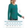 imageTACVASEN Womens UPF 80 UV Shirts Long Sleeve Workout Sun Shirt Outdoor Gym Hiking Tops Breathable LightweightEmerald Green
