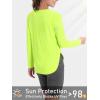 imageTACVASEN Womens UPF 80 UV Shirts Long Sleeve Workout Sun Shirt Outdoor Gym Hiking Tops Breathable LightweightFl Green