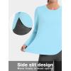 imageTACVASEN Womens UPF 80 UV Shirts Long Sleeve Workout Sun Shirt Outdoor Gym Hiking Tops Breathable LightweightLake Blue