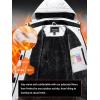 imageTACVASEN Womens Winter Jacket Waterproof Ski Jackets Snow Coat Warm Fleece Rain Jacket with Hood WindbreakerWhite