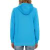 imageTACVASEN Womens Zip Up Hoodies Lightweight French Terry FullZip Hooded Sweatshirt With PocketsBright Blue
