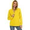 imageTACVASEN Womens Zip Up Hoodies Lightweight French Terry FullZip Hooded Sweatshirt With PocketsYellow