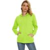 imageTACVASEN Womens Zip Up Hoodies Lightweight French Terry FullZip Hooded Sweatshirt With PocketsYellow Green