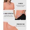 imageTACVASEN Workout Tops for Women UPF 50 Sun Protection VNeck T Shirts Short Sleeve Quick Dry Athletic Running ShirtsApricot