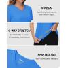 imageTACVASEN Workout Tops for Women UPF 50 Sun Protection VNeck T Shirts Short Sleeve Quick Dry Athletic Running ShirtsAzure