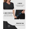 imageTACVASEN Workout Tops for Women UPF 50 Sun Protection VNeck T Shirts Short Sleeve Quick Dry Athletic Running ShirtsBlack
