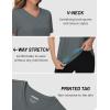 imageTACVASEN Workout Tops for Women UPF 50 Sun Protection VNeck T Shirts Short Sleeve Quick Dry Athletic Running ShirtsDark Gray