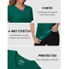 imageTACVASEN Workout Tops for Women UPF 50 Sun Protection VNeck T Shirts Short Sleeve Quick Dry Athletic Running ShirtsEgreen