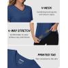 imageTACVASEN Workout Tops for Women UPF 50 Sun Protection VNeck T Shirts Short Sleeve Quick Dry Athletic Running ShirtsGray Blue