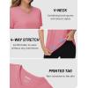 imageTACVASEN Workout Tops for Women UPF 50 Sun Protection VNeck T Shirts Short Sleeve Quick Dry Athletic Running ShirtsGray Pink