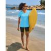 imageTACVASEN Workout Tops for Women UPF 50 Sun Protection VNeck T Shirts Short Sleeve Quick Dry Athletic Running ShirtsIce Blue