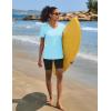 imageTACVASEN Workout Tops for Women UPF 50 Sun Protection VNeck T Shirts Short Sleeve Quick Dry Athletic Running ShirtsLake Blue