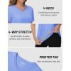 imageTACVASEN Workout Tops for Women UPF 50 Sun Protection VNeck T Shirts Short Sleeve Quick Dry Athletic Running ShirtsLight Blue